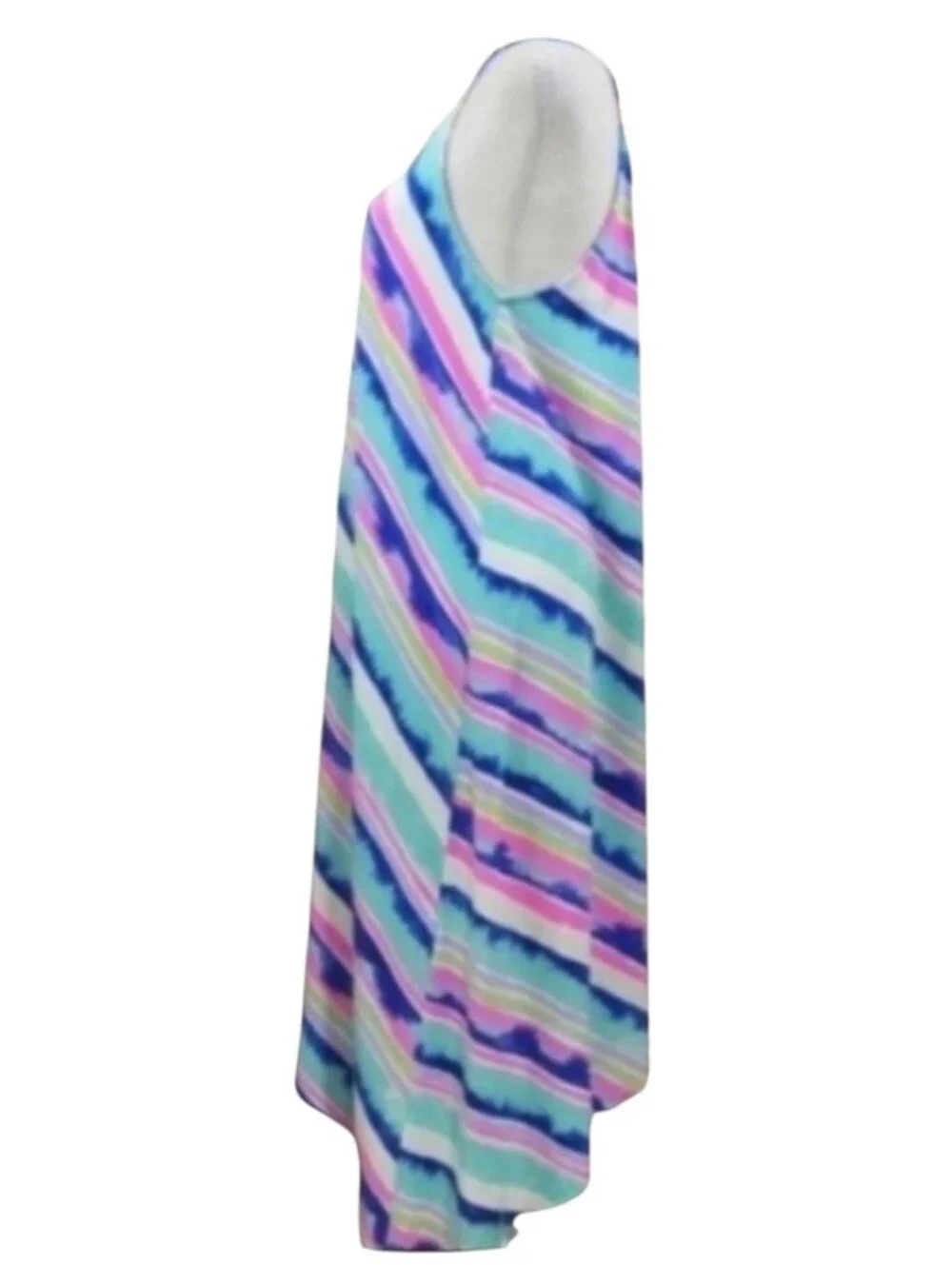 Lilly Pulitzer Magnolia Asymmetrical Dress Ceviche Stripe Size XS